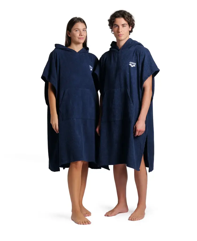 ARENA COTTON PONCHO – Navy /  /  / White
