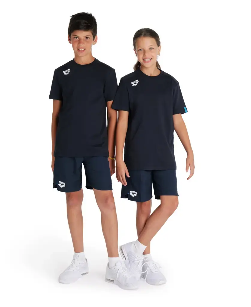 Arena Jr Team T-Shirt Panel Cotton – Navy