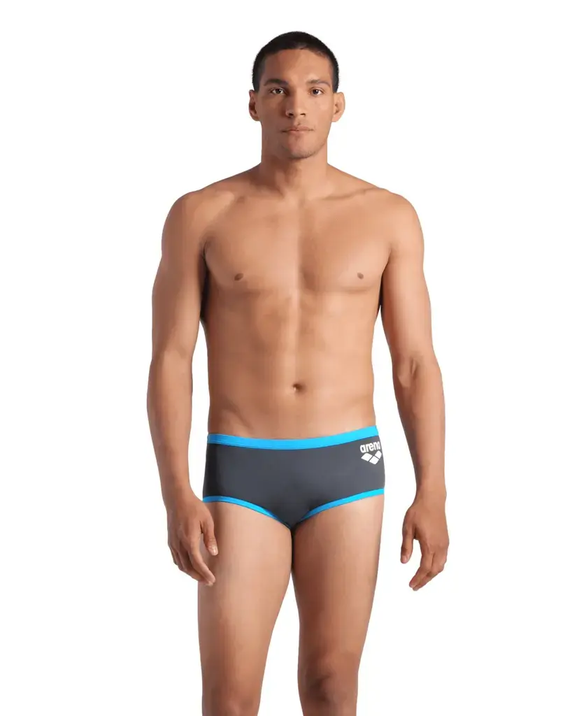 Arena M One Low Waist Short Big Logo – Asphalt /  /  / Turquoise