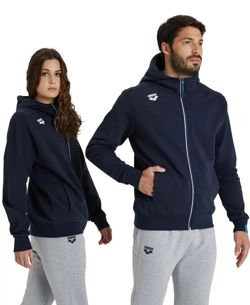 Arena Team Hooded Jacket Panel Fleec – Navy