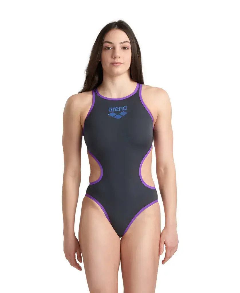 Arena W Arena One Big Logo One Piece – Black /  /  / Purple